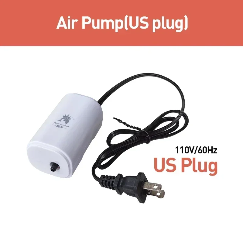 ตัวเลือกสินค้า 3W Silent Aquarium Air PUMP Ultra Silent Fish TANK Air Compressor 220 V-240 V 110V ปั๊มฟองสําหรับ Aquarium ออกซิเจน