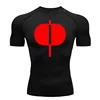 Summer Men's Gym T-Shirt Compression Sports Shirt Short Running Top Quick Dry Gym Sweat Long Shirt Sun Protection Second Skin 1