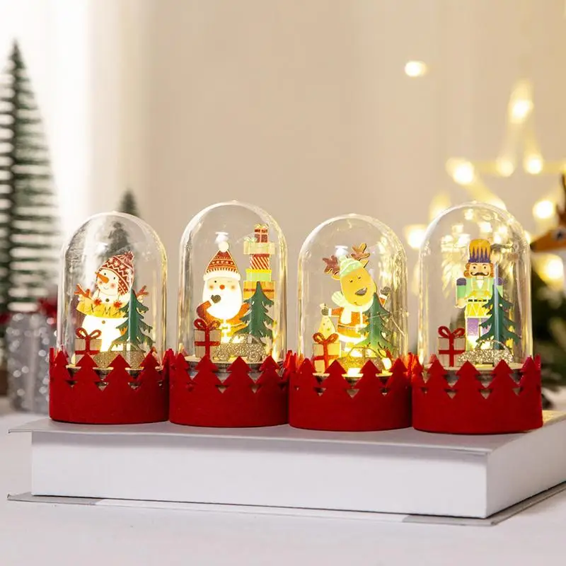 2023ChristmasSnowGlobesLightedBatteryPoweredShatterproofSnowGlobesChristmasDecoration