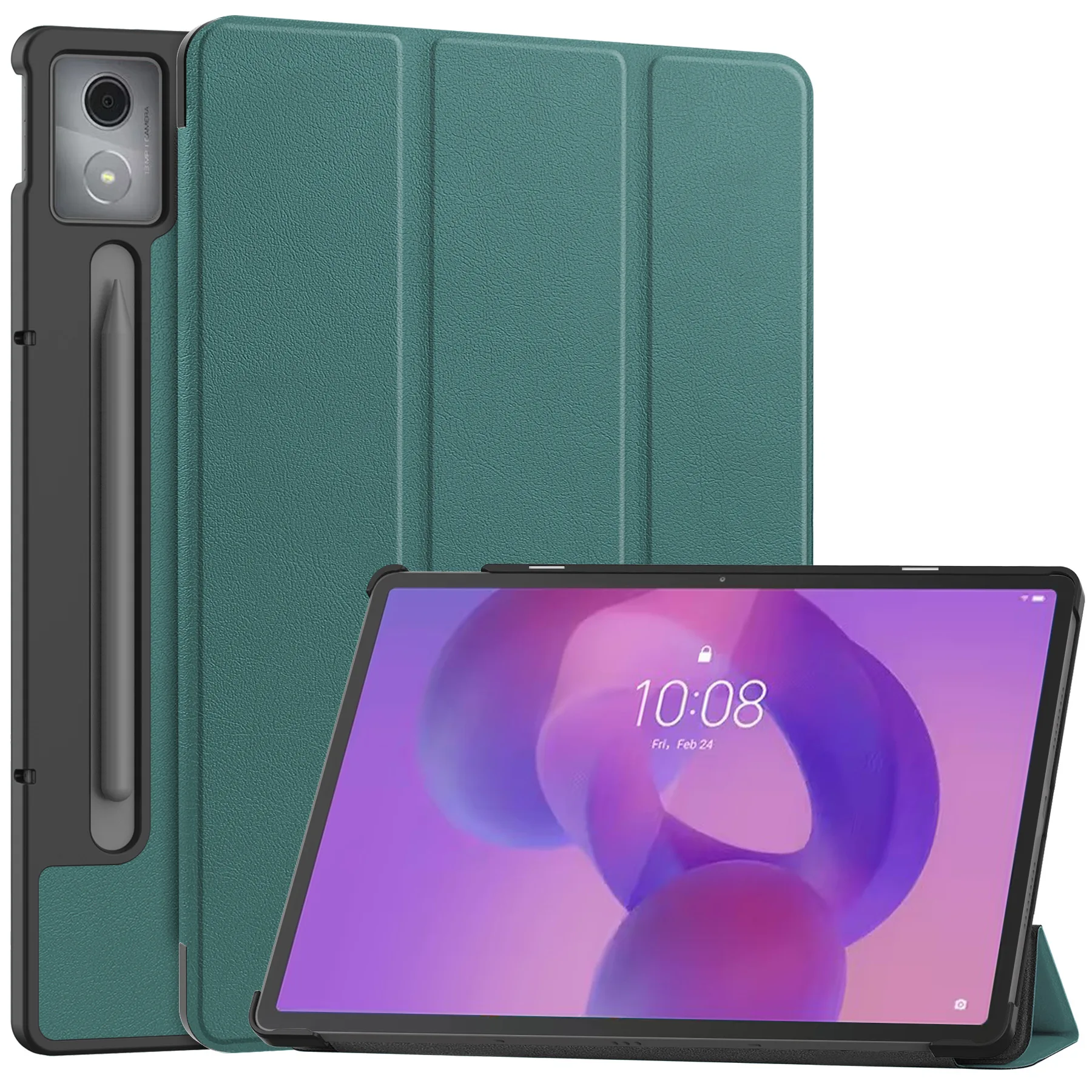 Premium Magnetic Tri-Folding PU Leather Stand Cover