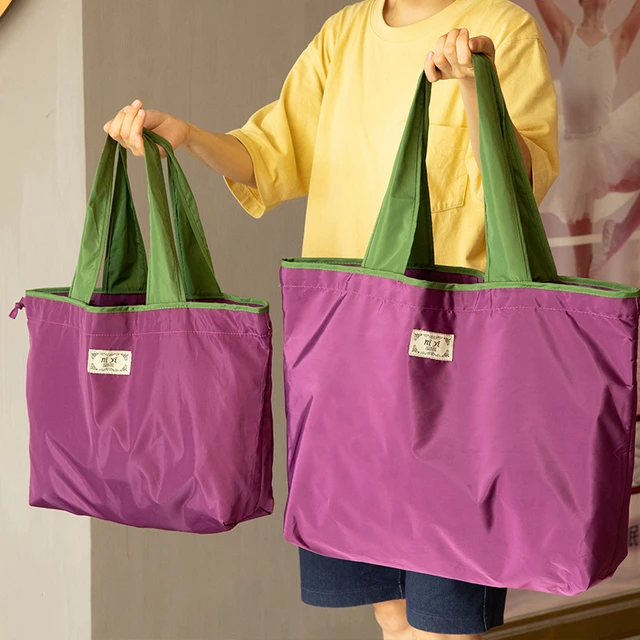 Drawstring Eco-friendly Fashion Supermarket Shopping Bag Foldable