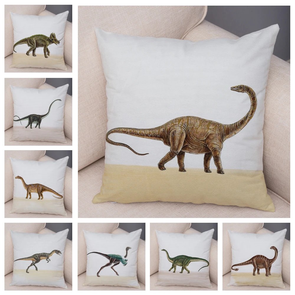 

Cartoon Dinosaur 45x45 Cushion Cover Throw pillow cover Case クッションカバー 쿠션커버 living room Decorative pillows for sofa car funda