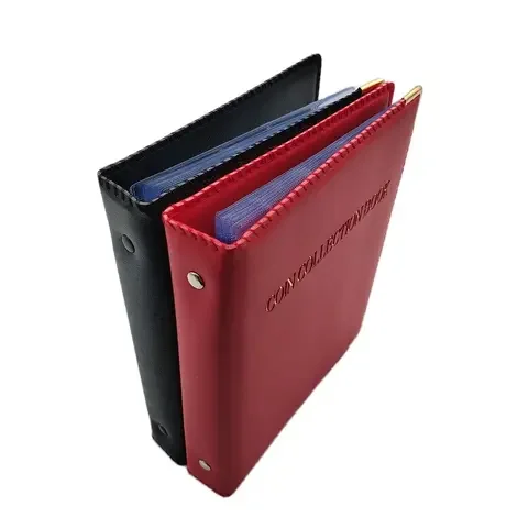 

Coin binder Album for coins collection medallions badges PU Coin album 20 Pages 480 Pockets Replaceable Loose leaf collect Book