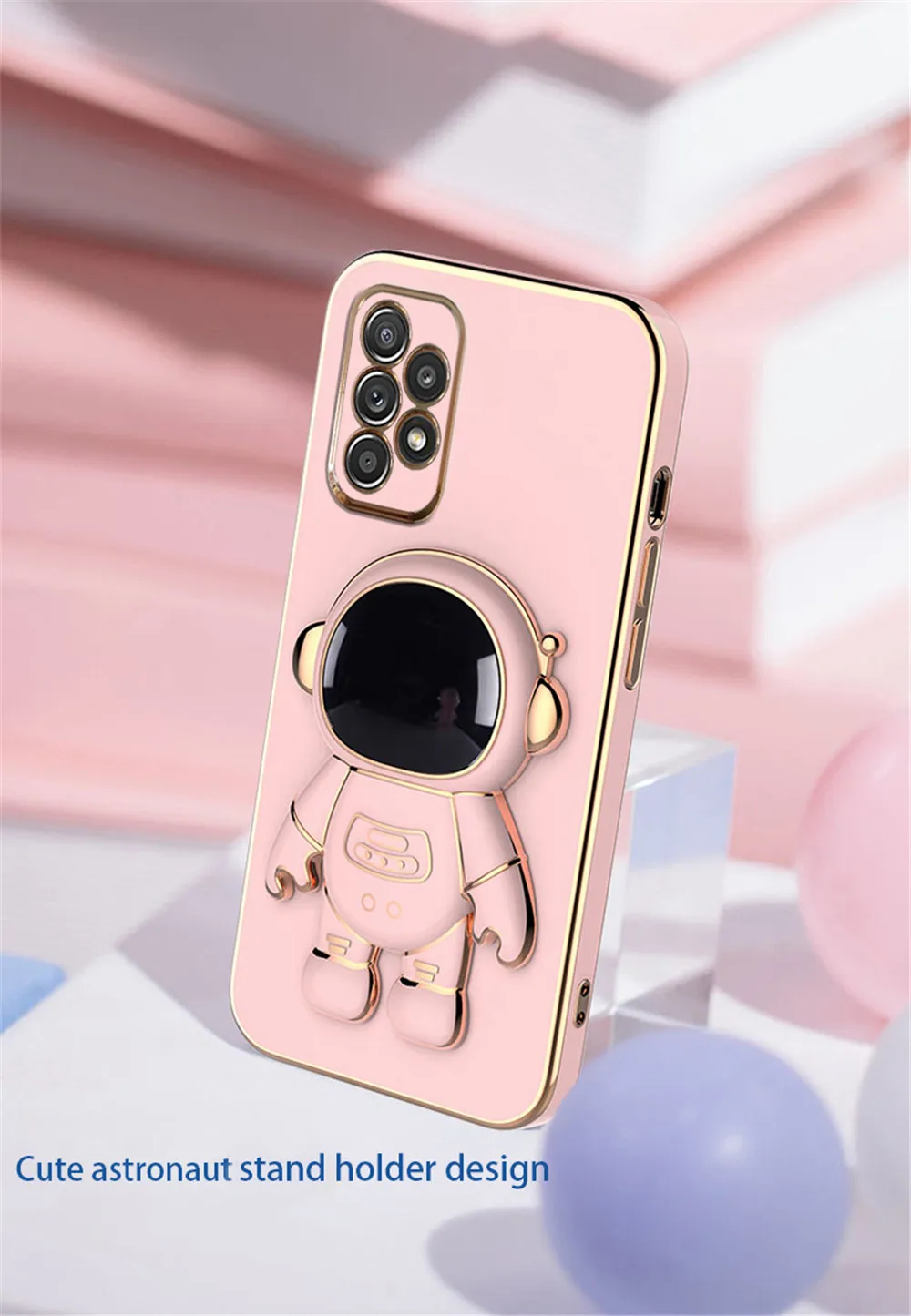 Couvercle de support d'espace d'astronaute plaqué, pour Huawei Honor X9B 5G X9 B X9b X 9B, support de protection en Silicone souple pour objectif d'appareil photo_voghion.com