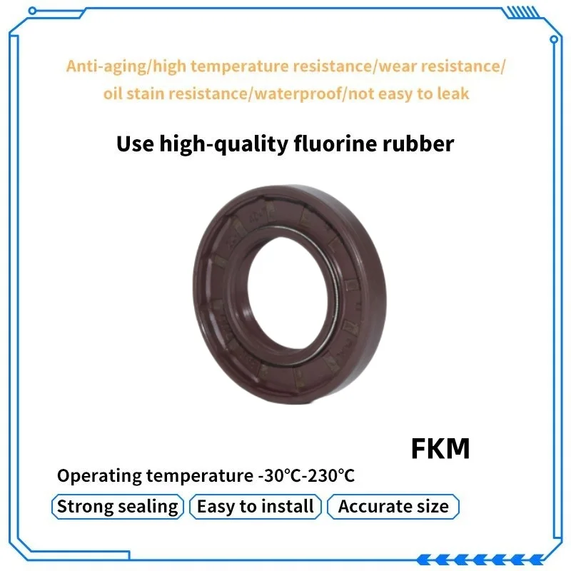 

FKM high-pressure oil seal 22*40*7mm BABDUO hydraulic pump seal motor oil seal anti-aging and anti-corrosion