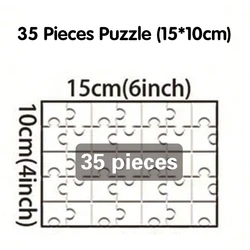 Custom Personalized Photo Puzzle - Unique Handmade Birthday Gift & Keepsake (35 pieces puzzle)