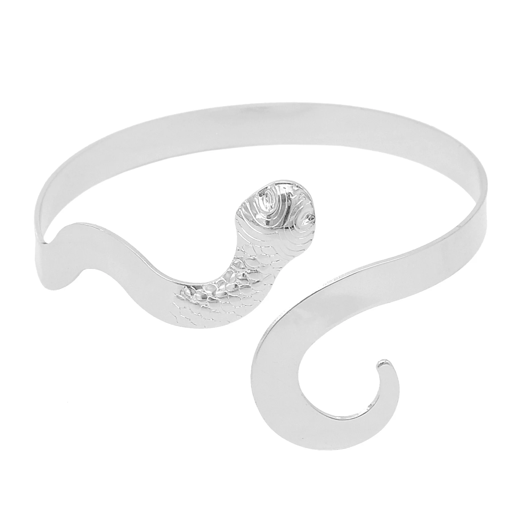 Gold Silver Color Snake Arm Bracelet For Women Men Punk Fashion Exaggerated Opening Adjustable Armband Bangles Egyptian Jewelry 3