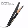 Professional hair straightener curling iron with led temperature display 5-speed adjustable straightener multifunction styler 1