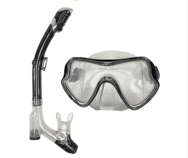 QYQ Diving Mask Professional Snorkel Diving Mask and Snorkels Goggles Glasses Diving Swimming Easy Breath Tube Set Snorkel Mask