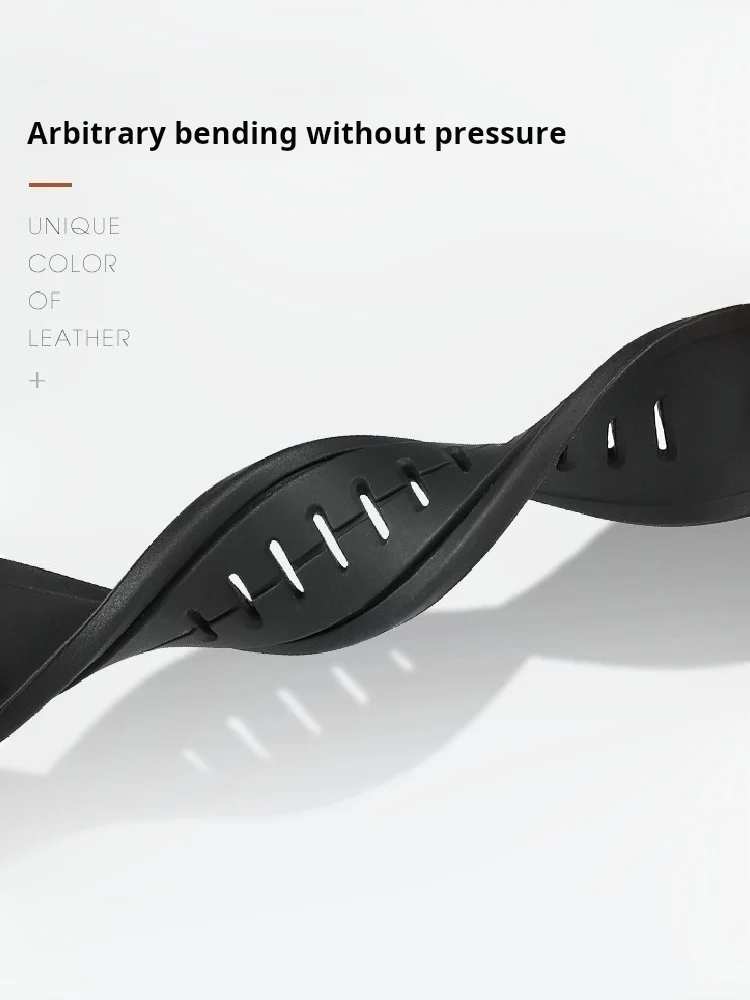 Waterproof Soft Silicone Sports Strap 24-16mm Men's Rubber Watchband