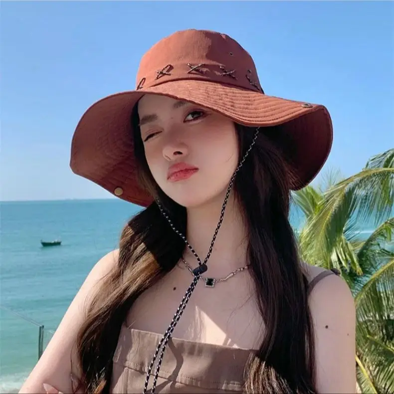 Spring summer men women universal quick dry outdoor hat hundreds of unisex riding mountaineering casual sunscreen hat cowboy