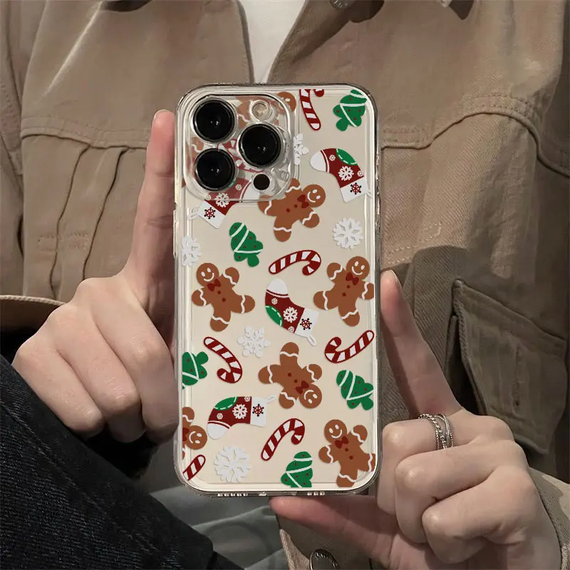 Festive Christmas Elk and Snowman Santa Claus Phone Case Cover