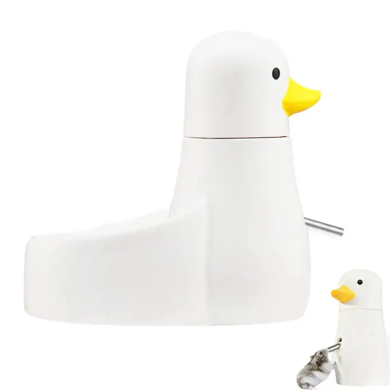 

Small Animal Water Bottle Rabbit Water Bottle With Ceramic Food Container Automatic Water Feeder 80ml Water Bottle Duck Shape