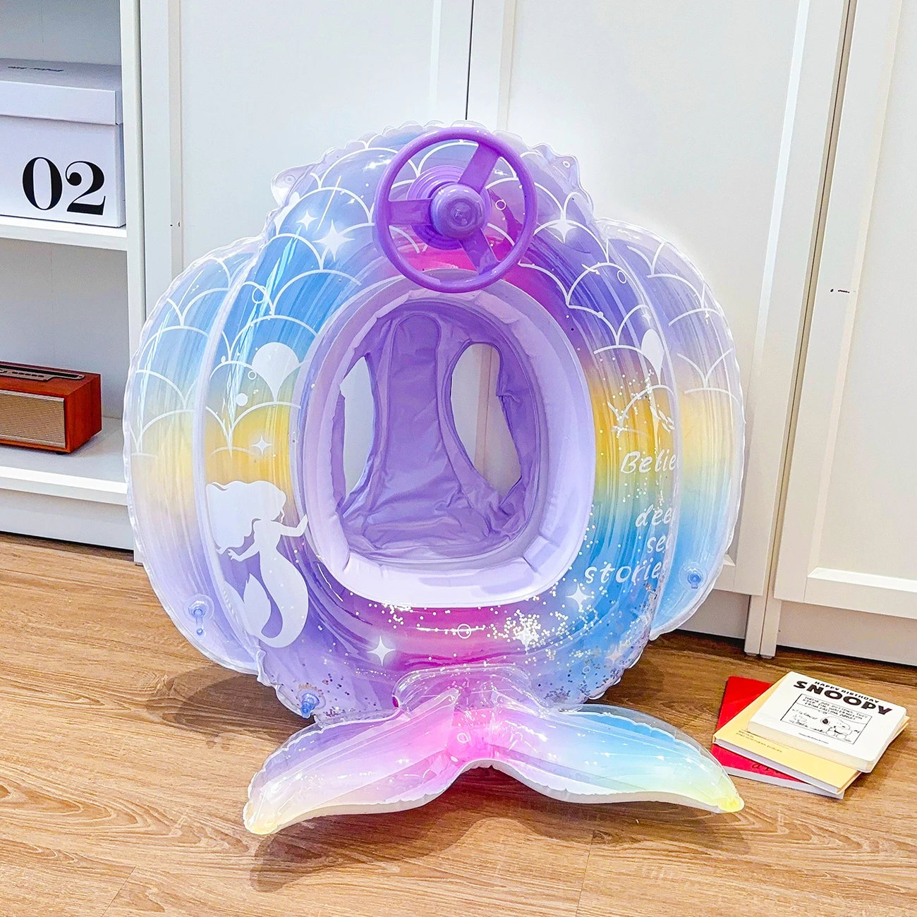 1PC Toddler Pool Floats age 1-5 Little Mermaid Toys,Baby Float Toddler Floaties,Swim Float pool Float 5