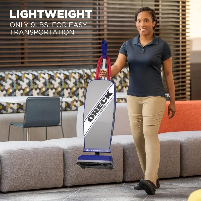 ORECK XL COMMERCIAL Upright Vacuum Cleaner, Bagged Professional Pro Grade, For Carpet and Hard Floor, XL2100RHS 2