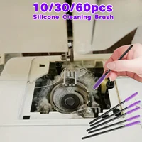 10/30/60pcs Multi-Functional Silicone Bristles, Cleaning Brush/Lash Brush/Makeup Brush, Reusable Craft Cleaning Tool 2