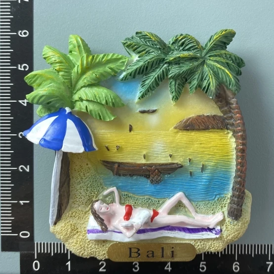 Bali Kühlschrankmagnet - Handbemaltes Souvenir Aus Indonesien
