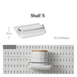 Versatile Pegboard Accessories and Wall Organizer for Kitchen, Garage, and Crafts (Shelf D)