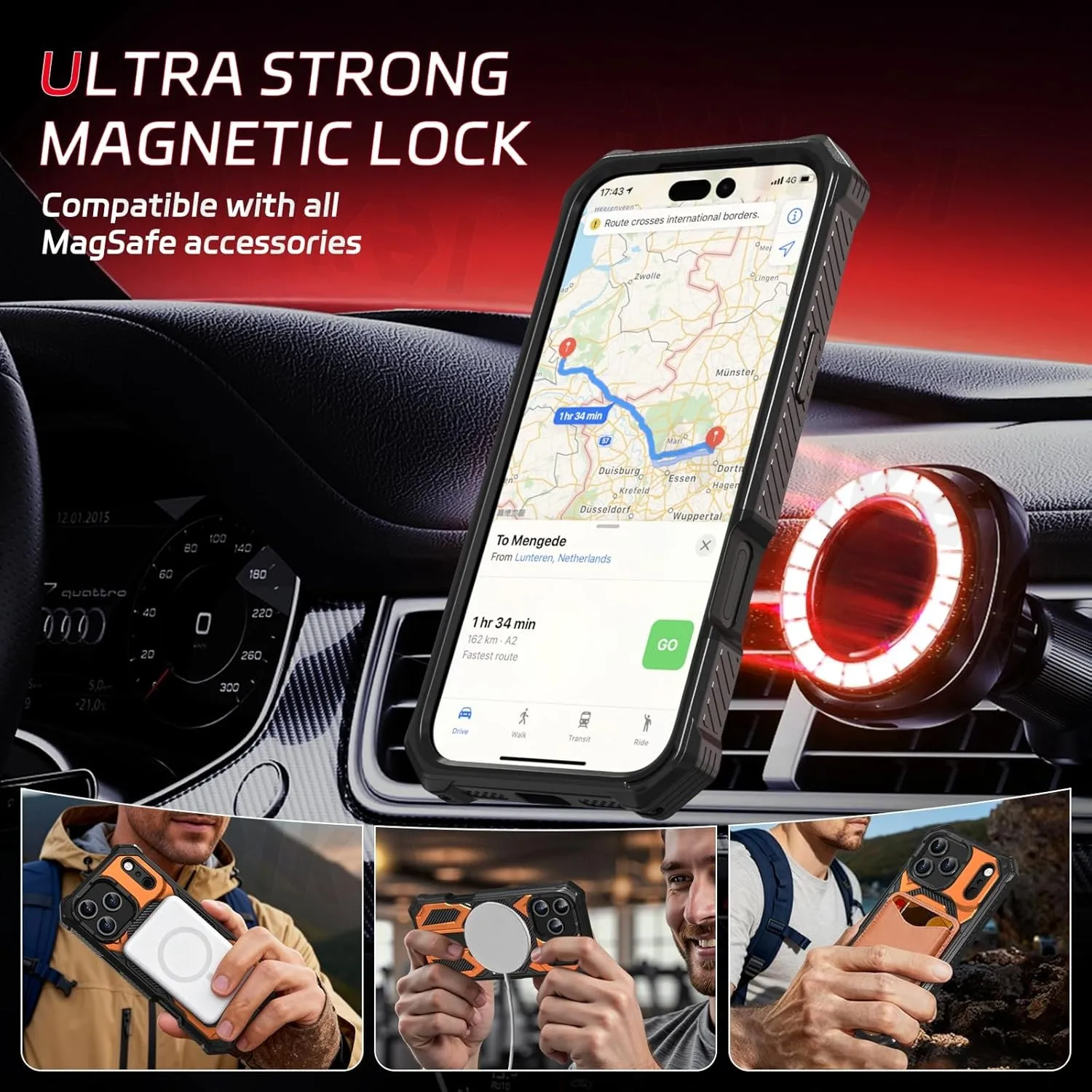 Magnetic Military Grade Shockproof Protective Phone Case