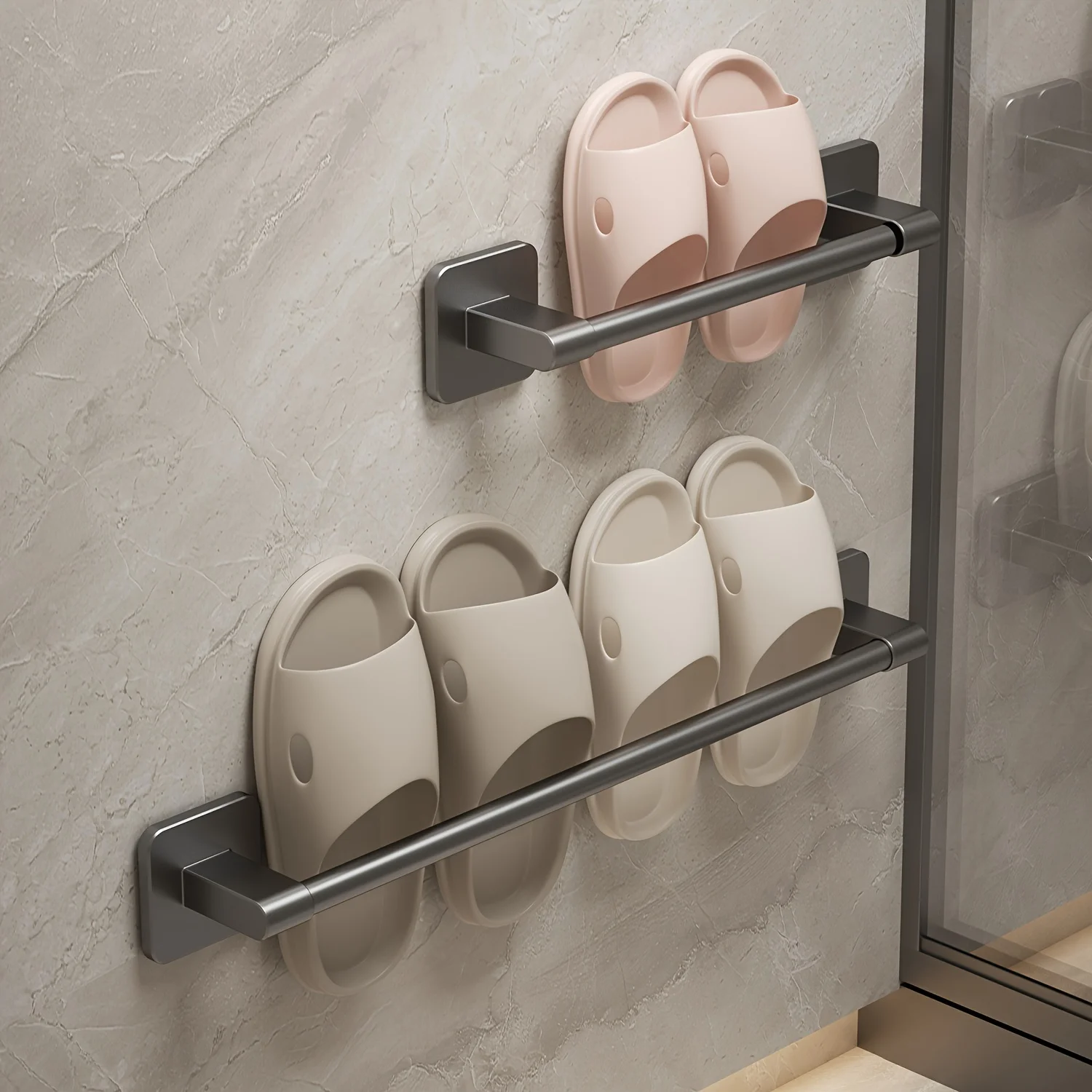 Shoe Rack Bathroom Slipper Towel Rack