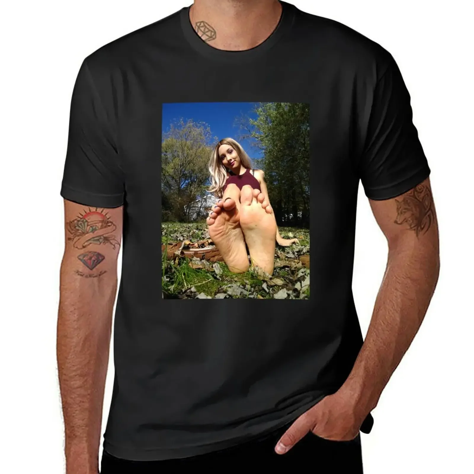 

Barefoot Outdoors T-Shirt Short sleeve tee funnys graphics mens graphic t-shirts