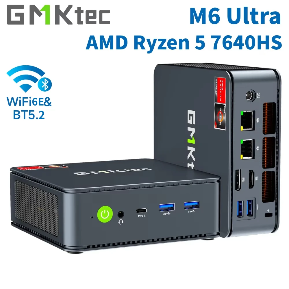 GMKtec M6 Ultra Gaming Mini PC AMD Ryzen 5 7640HS Upgraded 6600H 6800H gmktec-m6-ultra-gaming-mini-pc-amd-ryzen-5-7640hs-upgraded-6600h-6800h