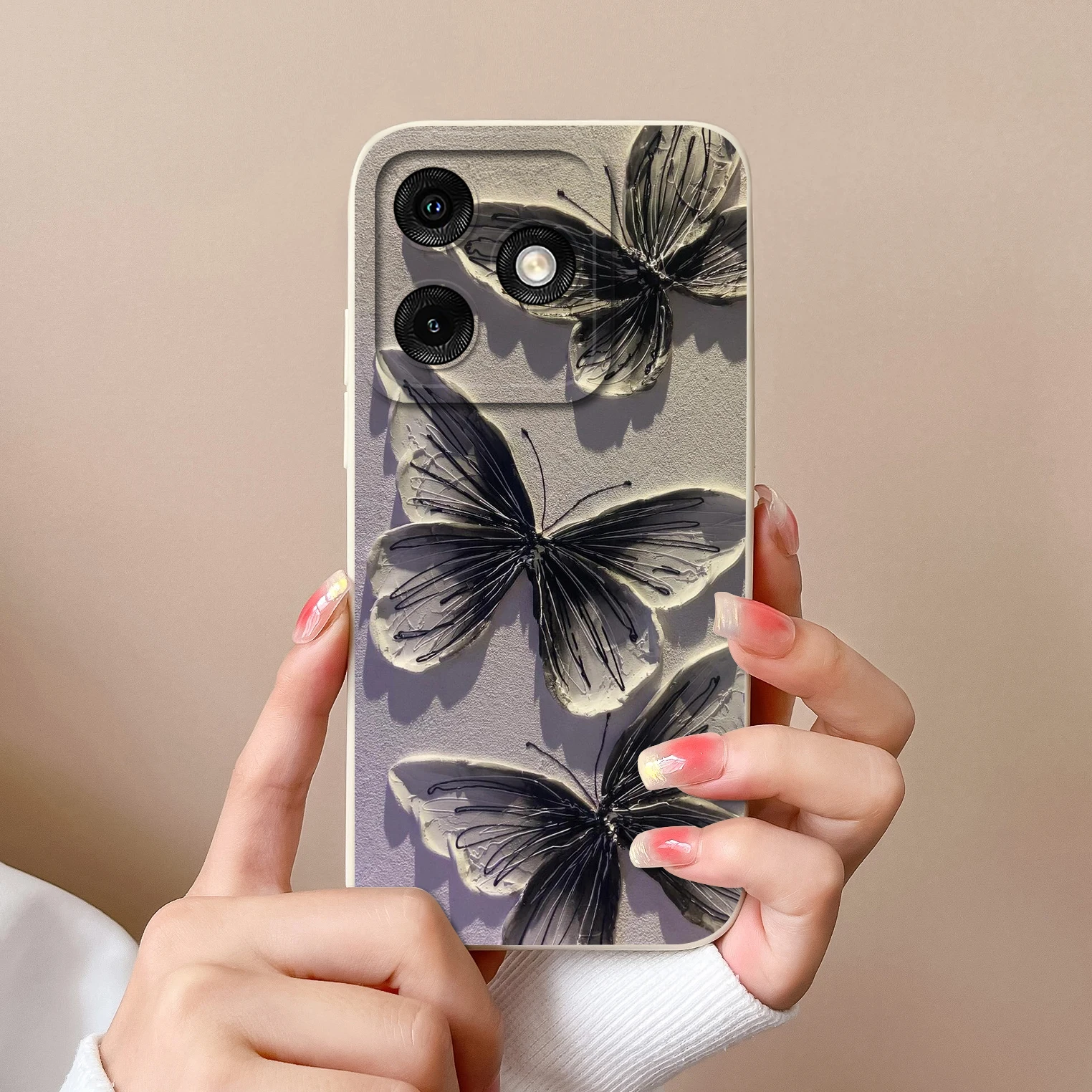 Soft Liquid Silicone Shockproof Back Cover - High Quality Lightweight Bumper Case, Various Styles Available