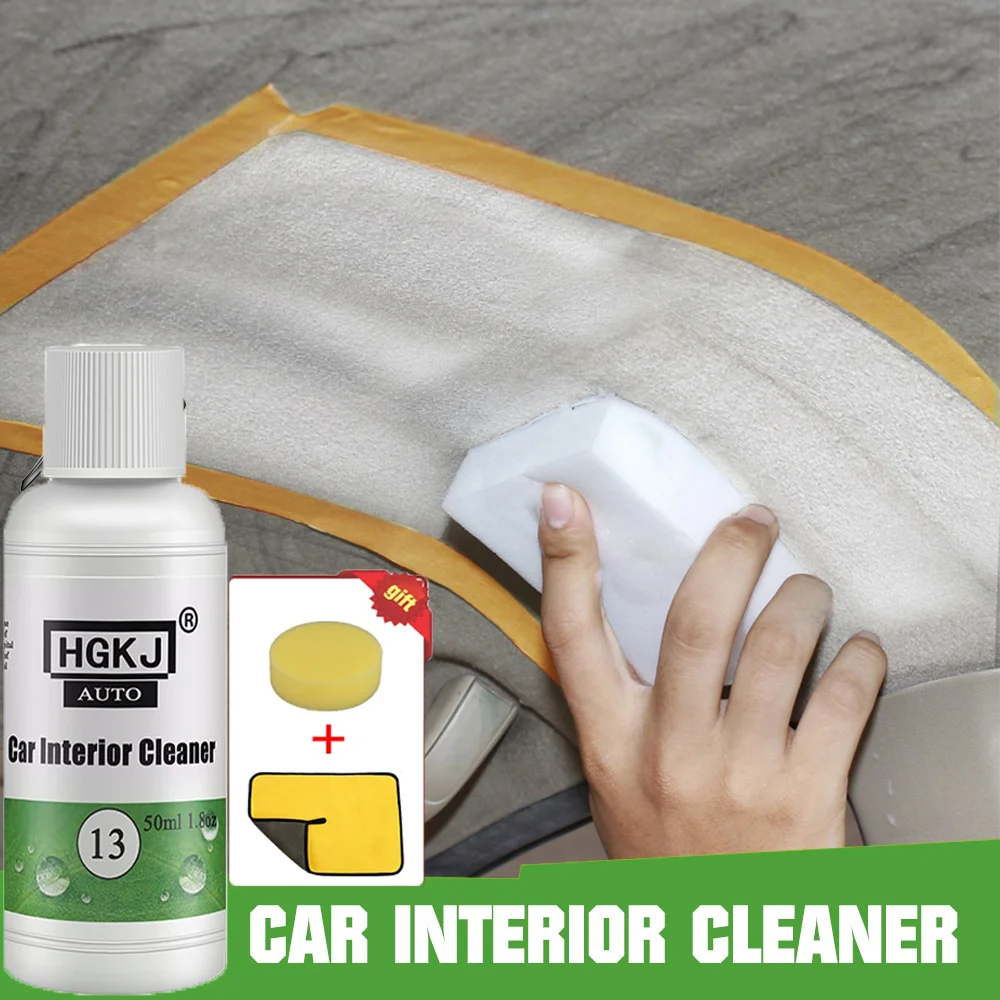 50MLCarInteriorCleaningPlasticPolishingLiquidLeatherDetergent
