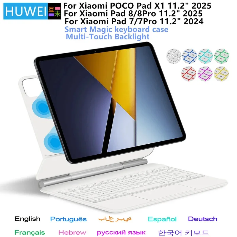 Magic Keyboard Case For Xiaomi Poco Pad X1 11.2