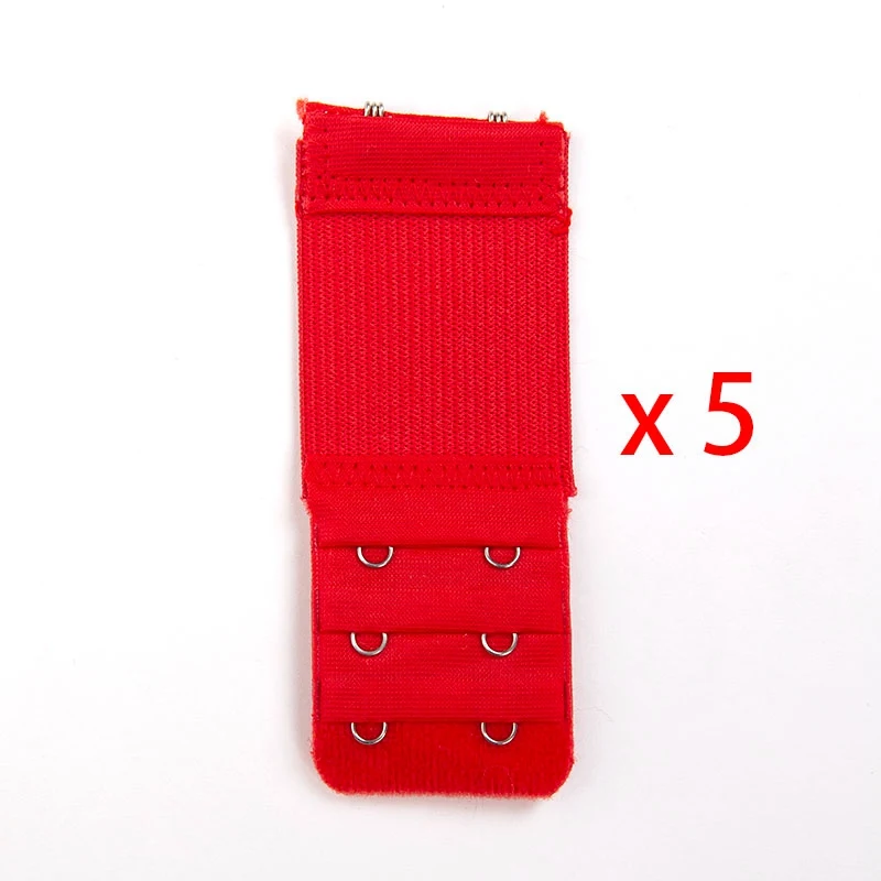 5PCS Elastic Bra Extender Clip Clasp Buckle Adjustable Back Belt Buckle Ladies Women Underwear Soft Bra Intimates Accessories