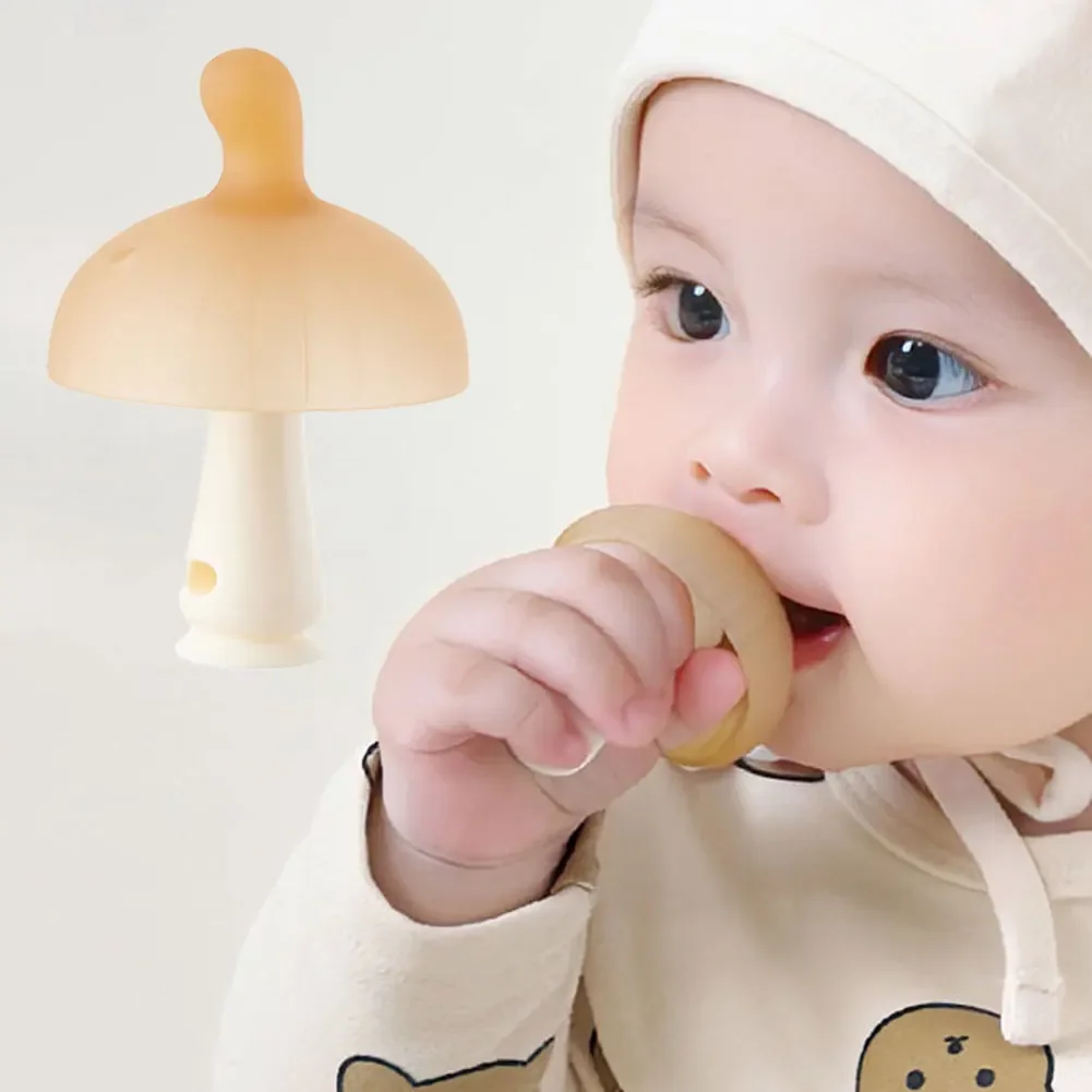 1Pcs BPA Free Silicone Baby Teether Anti-Eating Molar Toy Dental Care for Babies' Gums