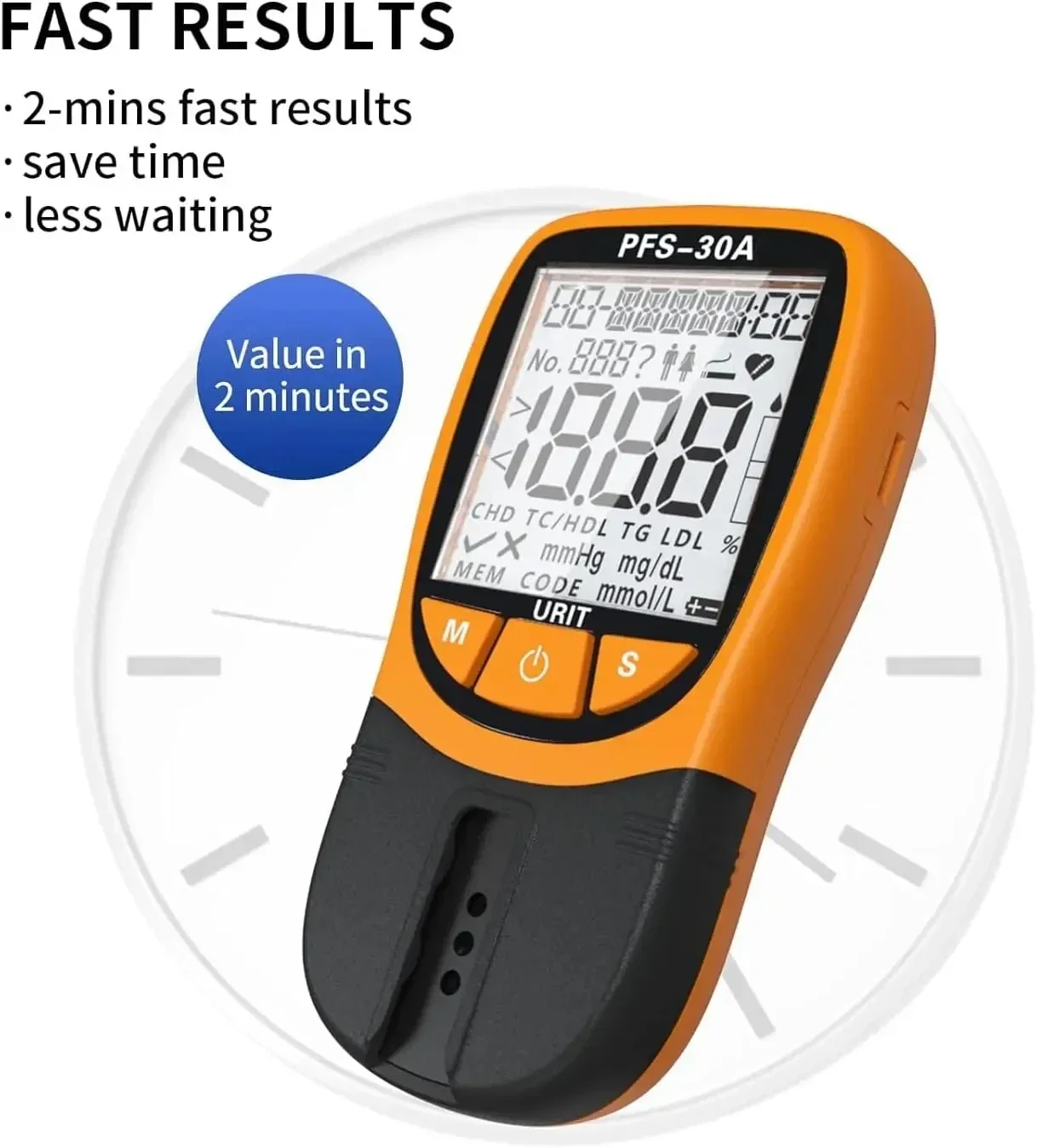 Blood Lipid Detector 10 Cholesterol Detection Strips For Rapid Detection of Blood Lipids