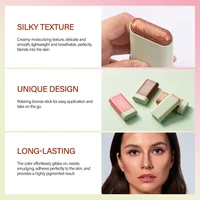 Lakerain Functional Blush Stick Face Makeup Waterproof Easy Color Rouge Blusher Cream High Color Rendering Brightening Skin Tone 2