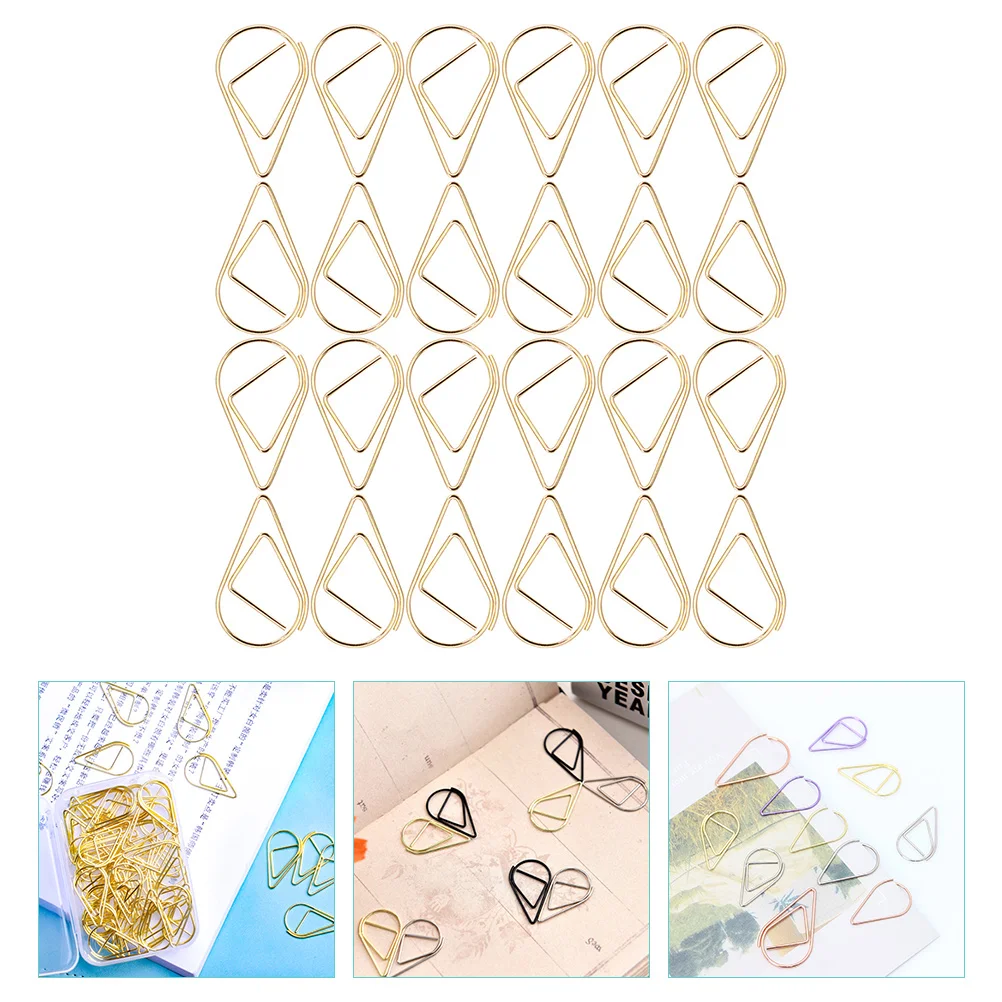 

Office Paperclips Paper Clips Drop Shaped Paper Clips Paper Clips Document Metal Paper Clips Teardrop Paper Clips School