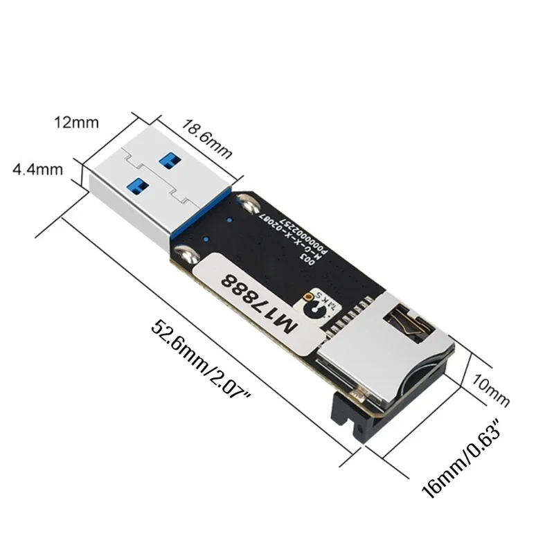 3D 프린터 액세서리 EMMC-ADAPTER V2 업그레이드된 USB3.0 카드 리더 프로그래머 DIY 제어 보드