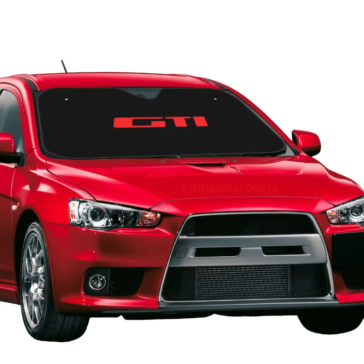 GTI Car Reflective Sun Blocker Fits Small Sedans Mini SUVs Standard Sunshade Car Accessories