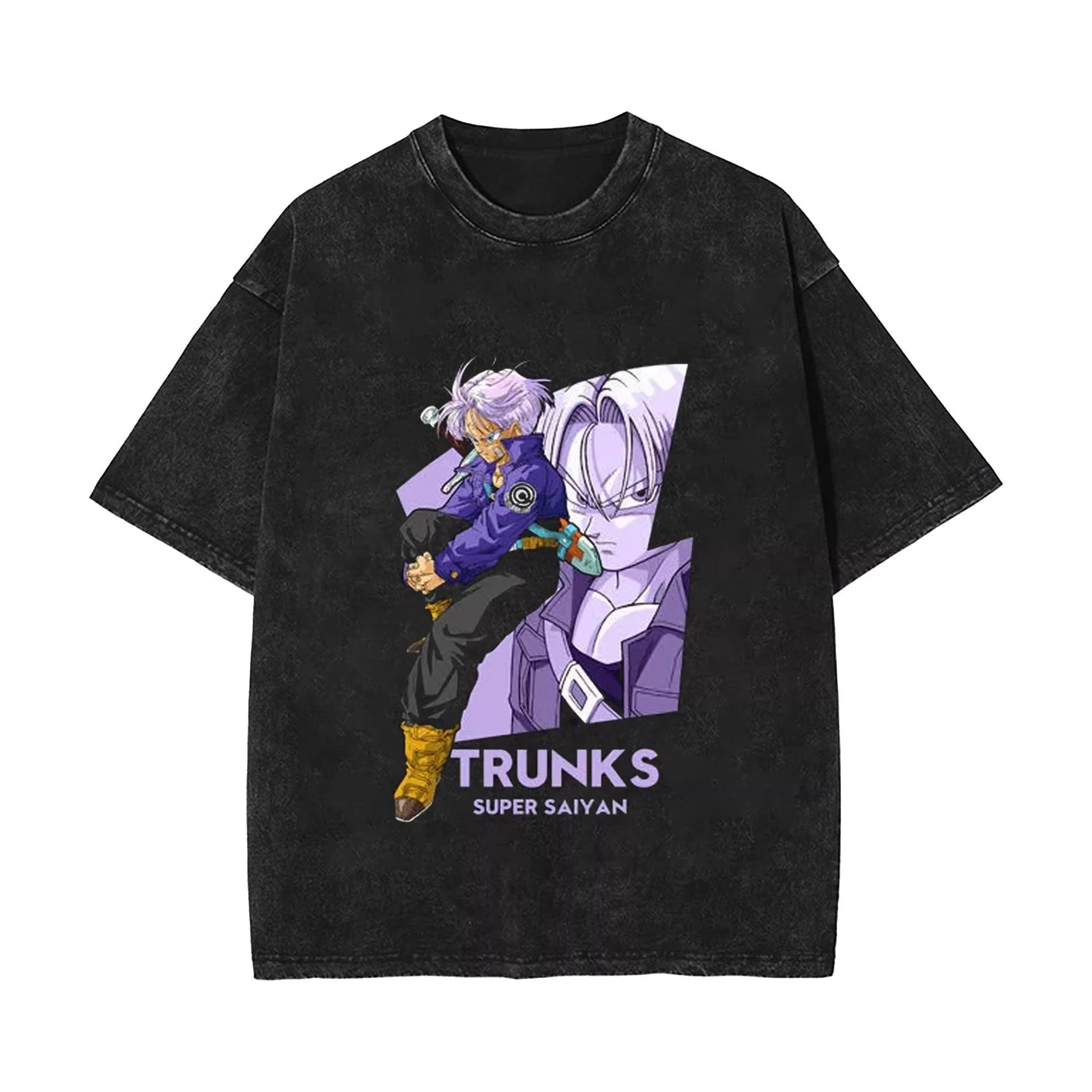 Neues 2026 Sommer Dragon Ball Gohan Nostalgisches Anime Herren Waschbares T-Shirt 100% Baumwolle Schwergewicht Familien-Matching Unisex Klassiker – Detail 9