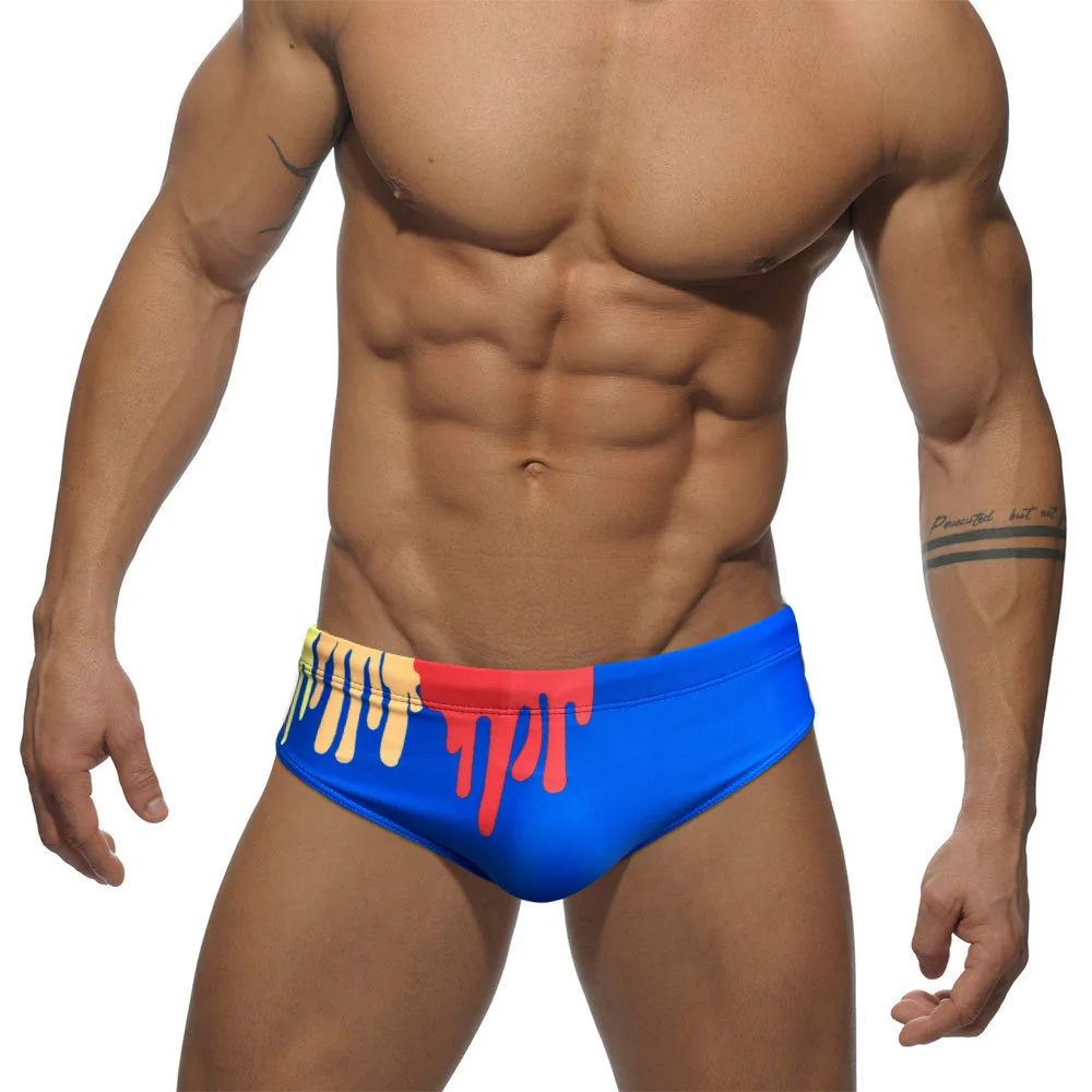 

WY7 new summer sexy low waist tight men swimwear sports swimming men beach shorts surf bikinis swim trunk briefs swimsuits