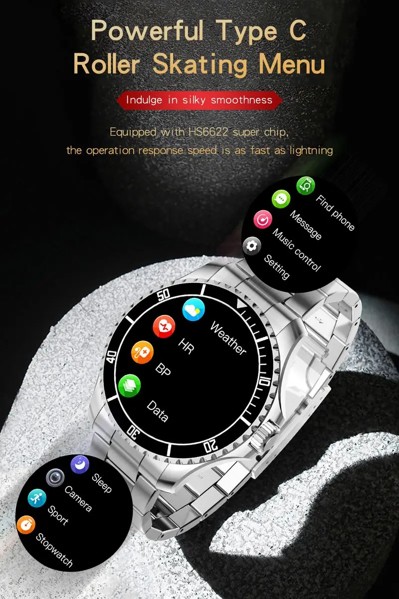 2022 New Smart Green Watch for Men Business Fashion Movement Heart Rate Fitness IP68 Smart Bracelet for Xiaomi Phone Android IOS