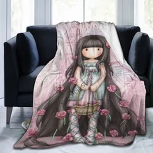 

Coque Art Cartoon Santoro Gorjuss Throw Blanket Fuzzy Warm Throws for Winter Bedding 3D Printing Soft Micro Fleece Blanket