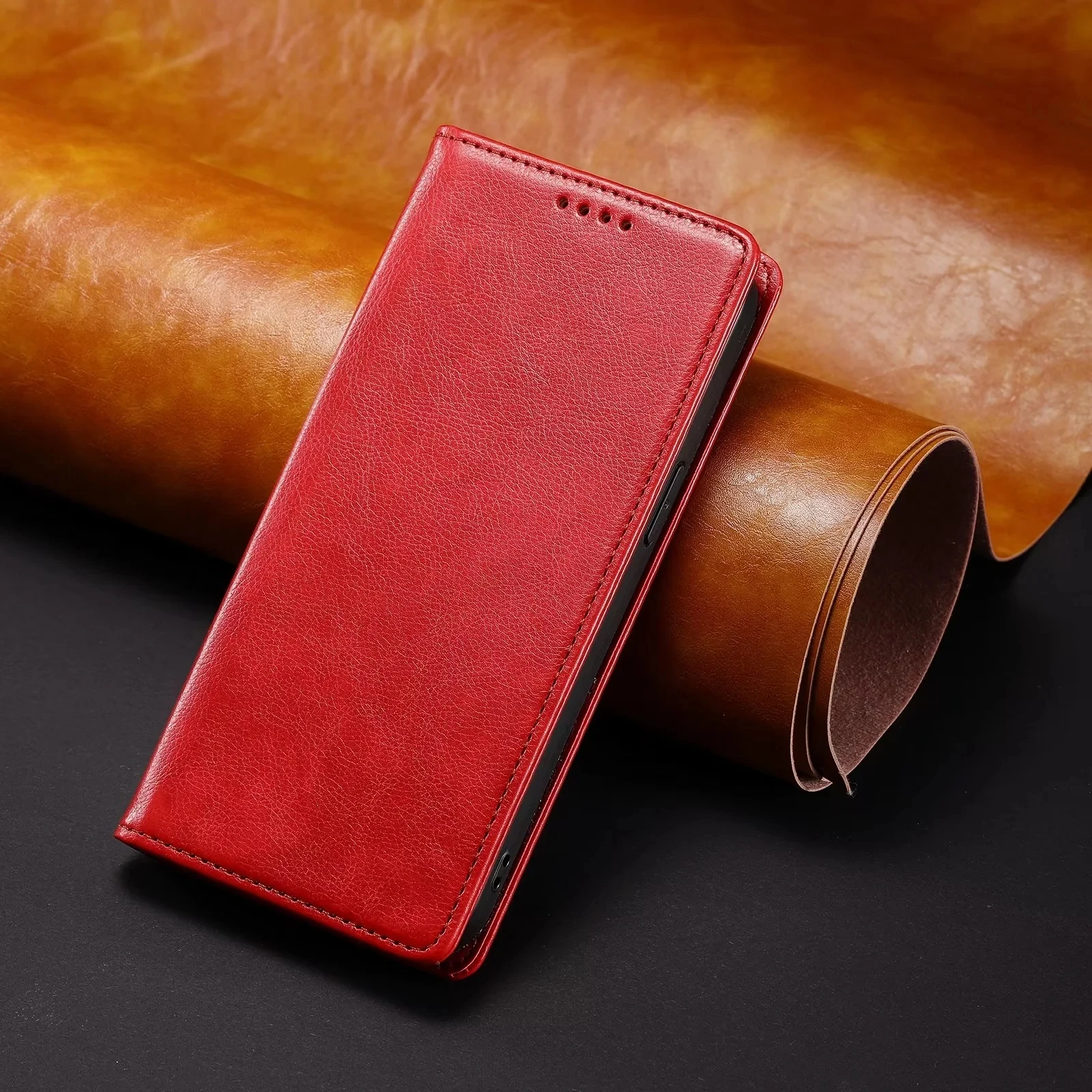 Leather Wallet Magnetic Flip Cover