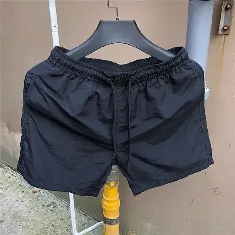 thumbnail image 1 of Pantalones cortos para hombre, de secado rápido, con cordón, para hombre, para sudar, de diseñador, color rojo, ropa de calle esencial personalizada con estilo casual, 1 of 5