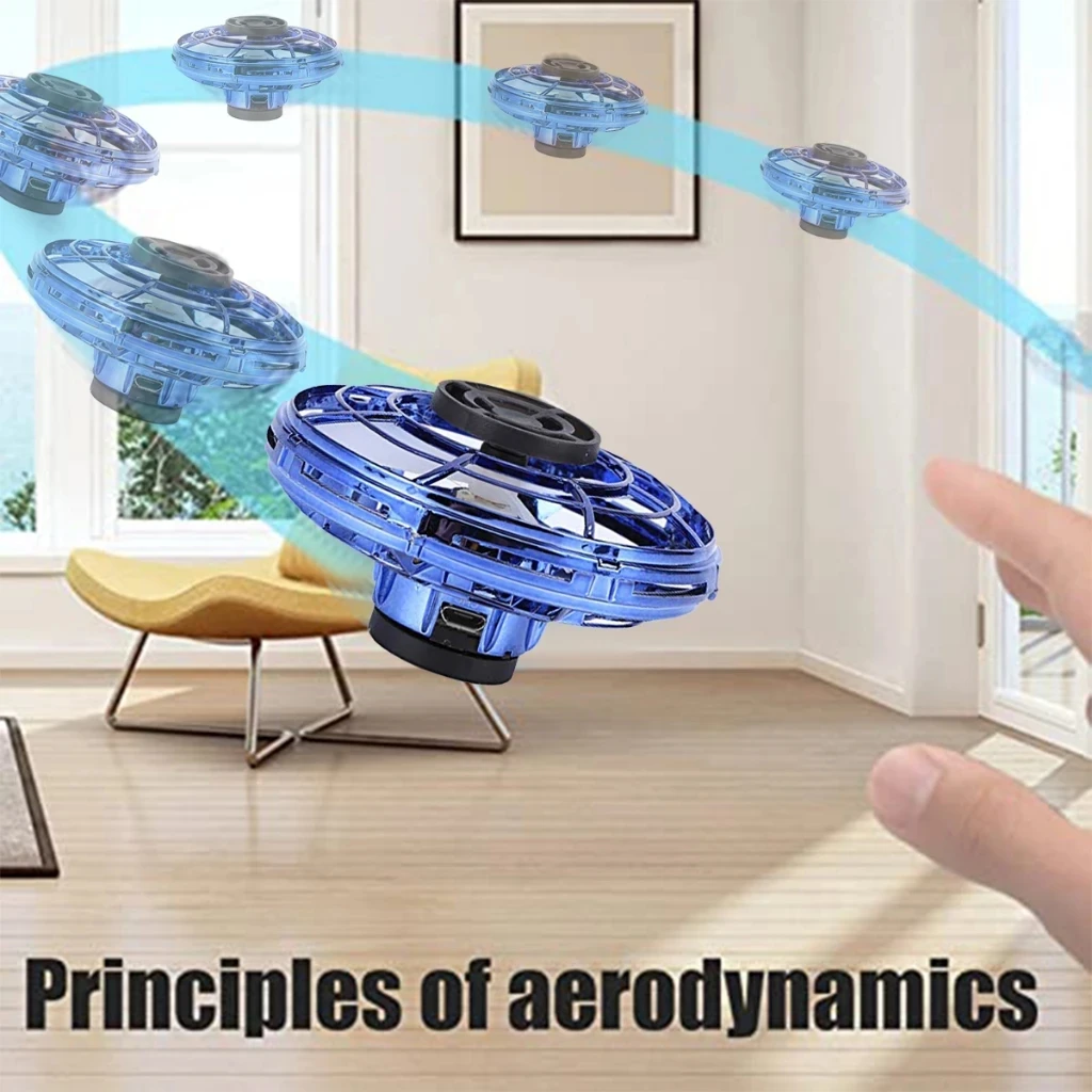 Mini Drone Hélicoptère LED Gyroscopique Vol Stationnaire Enfant