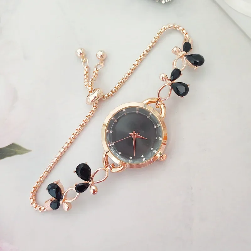 Womens Watch Ladies Bow Tie Watch Luxury Women's Watches Simple Quartz Wristwatches Bracelet Clock Gift Girls
