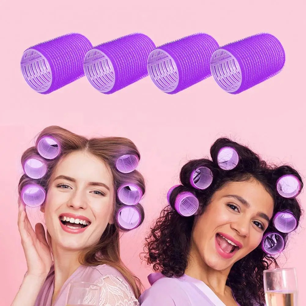 Practical No Heat Hair Bang Roller 10Pcs Random Color Compact Hair Roller Drag Prevent for Beauty