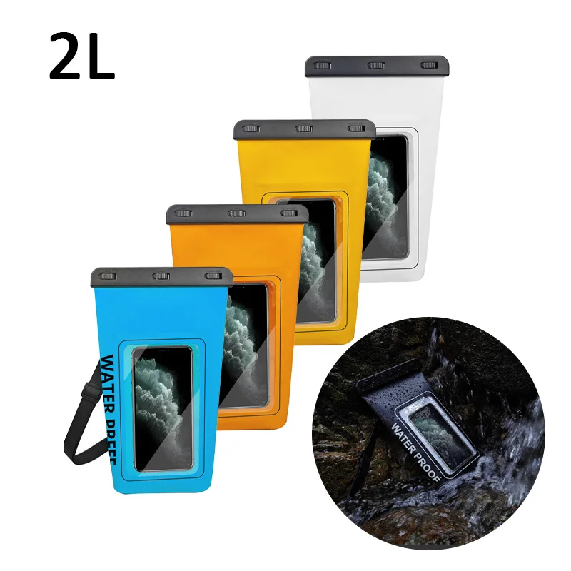 Waterproof Mobile Phone Bags waterproof dry bag 2L Portable Dry Bag Outdoor Rafting Crossbody Bags Swimming Diving Pack For Drifting Surfing