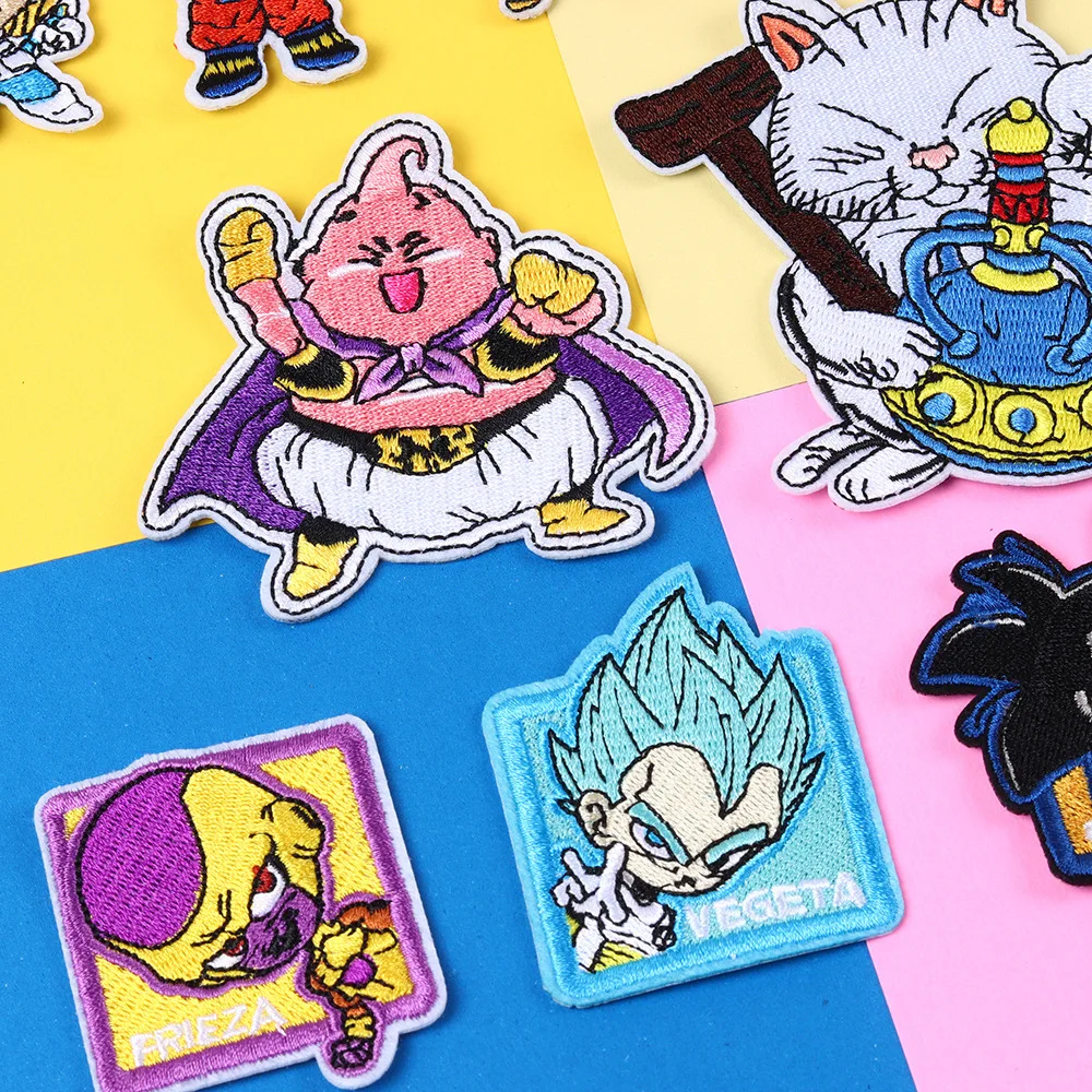 Patches For Clothes Bag Iron On Thermal Stickers Goku Ssj God De