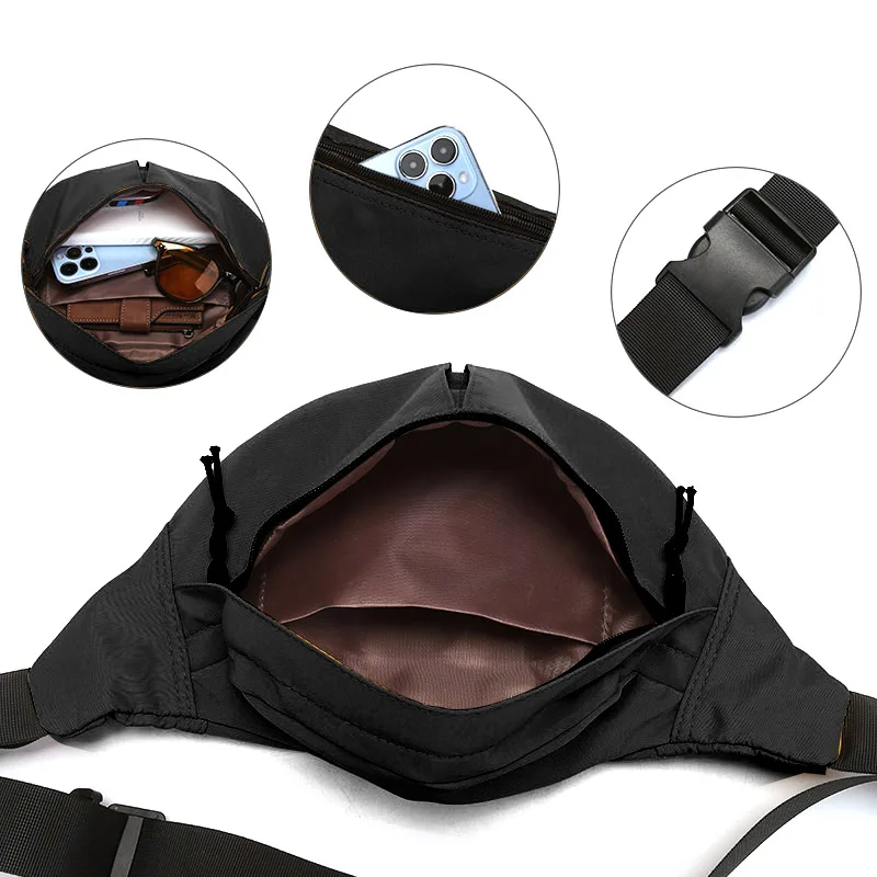 Waist bag running mobile phone bag men's 2024 new sports women's student men's crossbody small bag shoulder bag chest bag