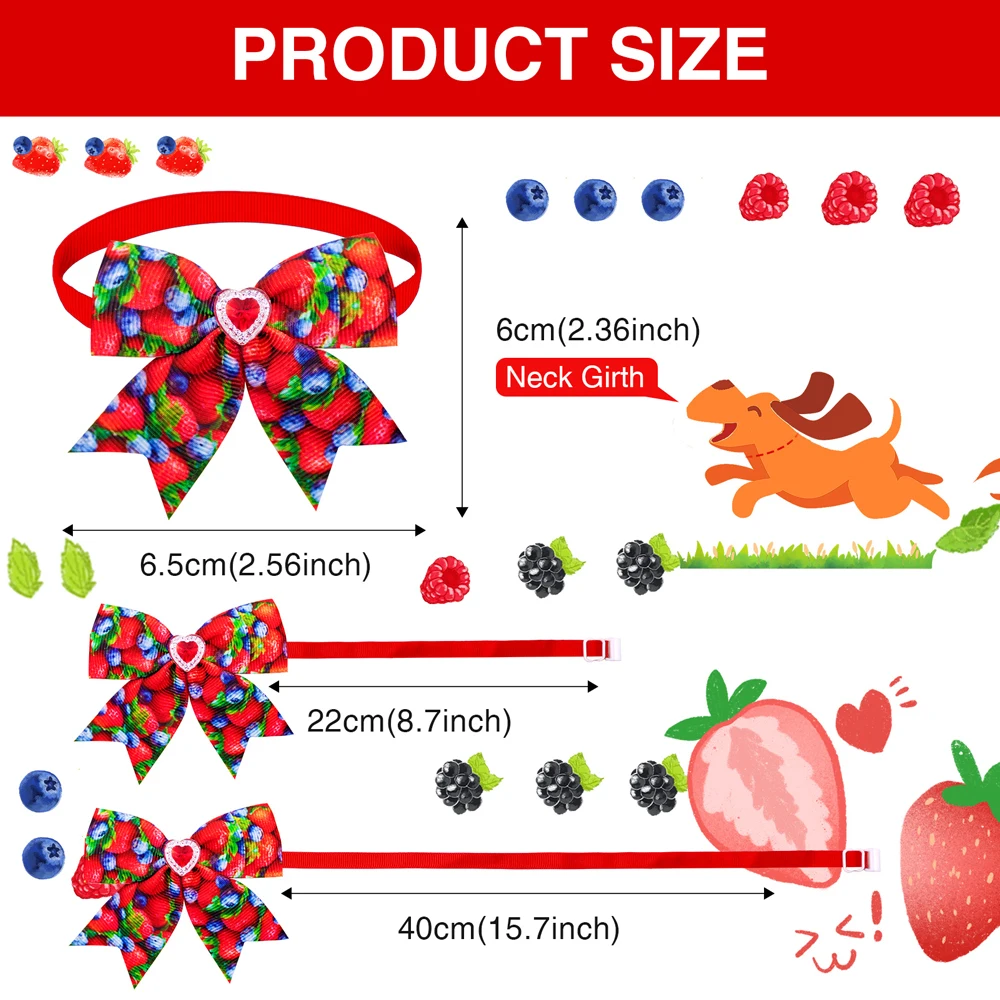 Title 35, 60/100pcs Fruit Style Dog Accessories For Dog B...