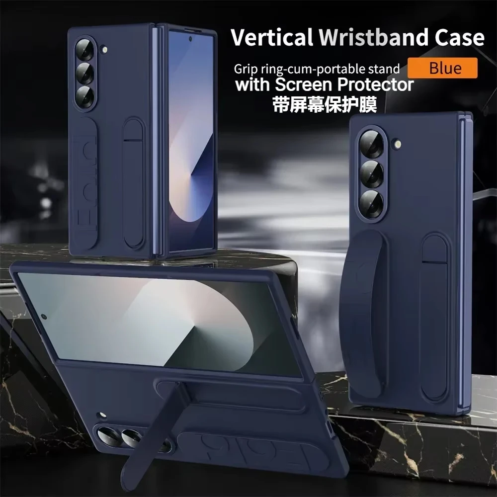 Premium Silicone Cover with Invisible Wrist Strap and Hidden Stand Feature